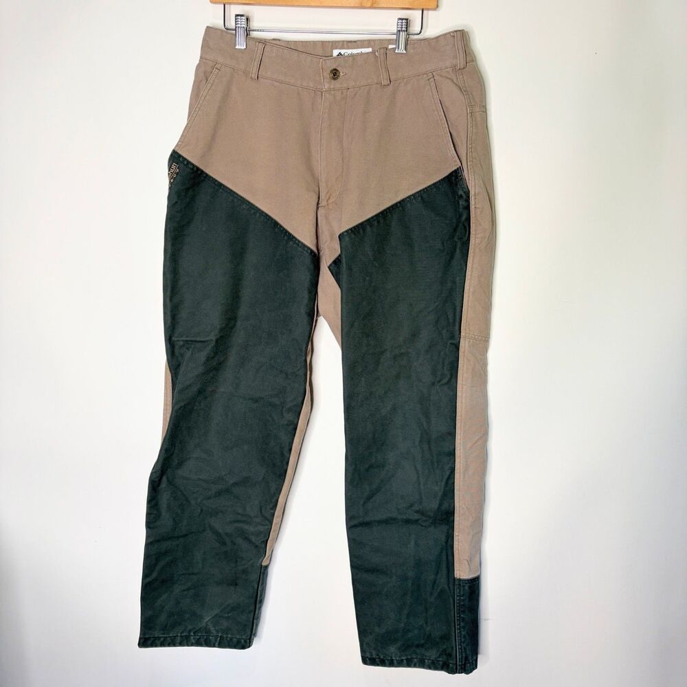 Vintage Columbia Briarshun Stout Pants Outdoor Hunting Canvas Pants Men 34x29